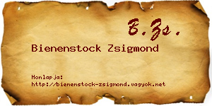 Bienenstock Zsigmond névjegykártya
